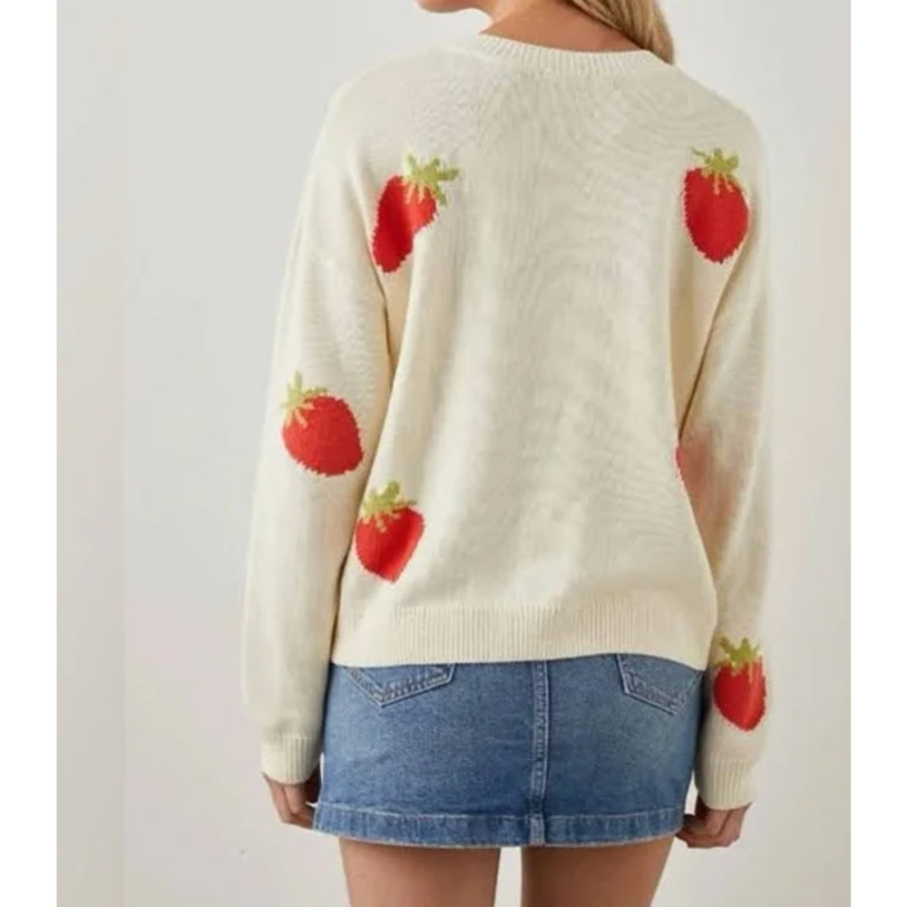 Rails “Perci” Strawberry Sweater XS — Cozy Viral Knit Cutecore - Picture 3 of 9